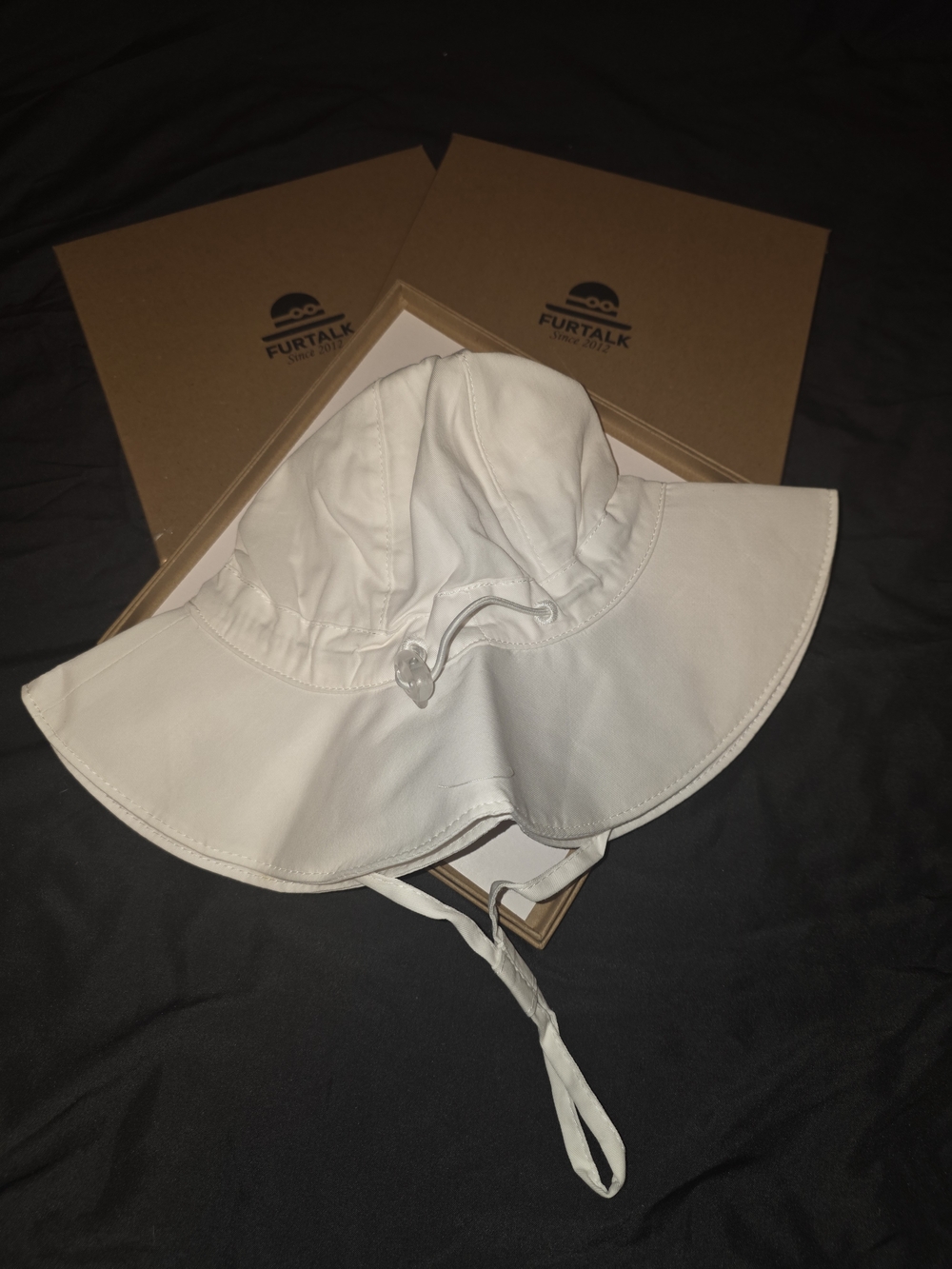 2x Baby Girl Sun Hat with UPF 50+ Outdoor Adjustable Beach Hat with Wide Brim - Picture 3 of 4